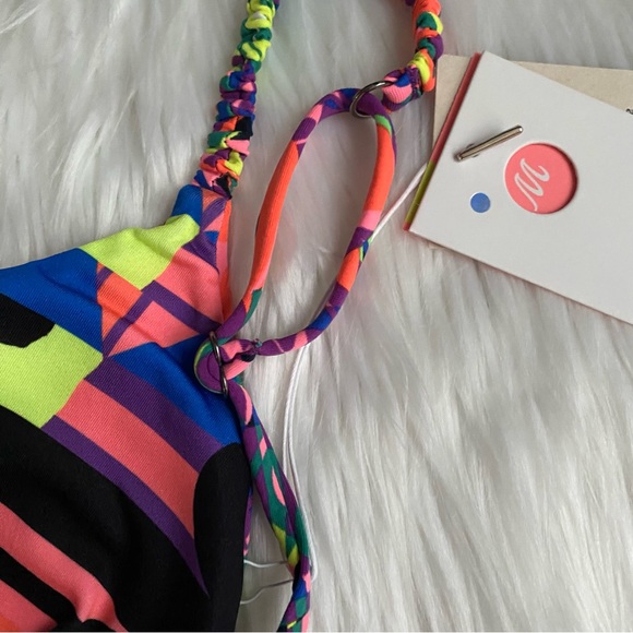 Maaji Rhapsody Crispy Sliding Triangle Bikini Top NWT S - Picture 8 of 10